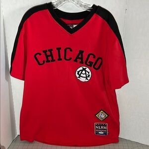 NLBM Chicago Red and Black Baseball Jersey